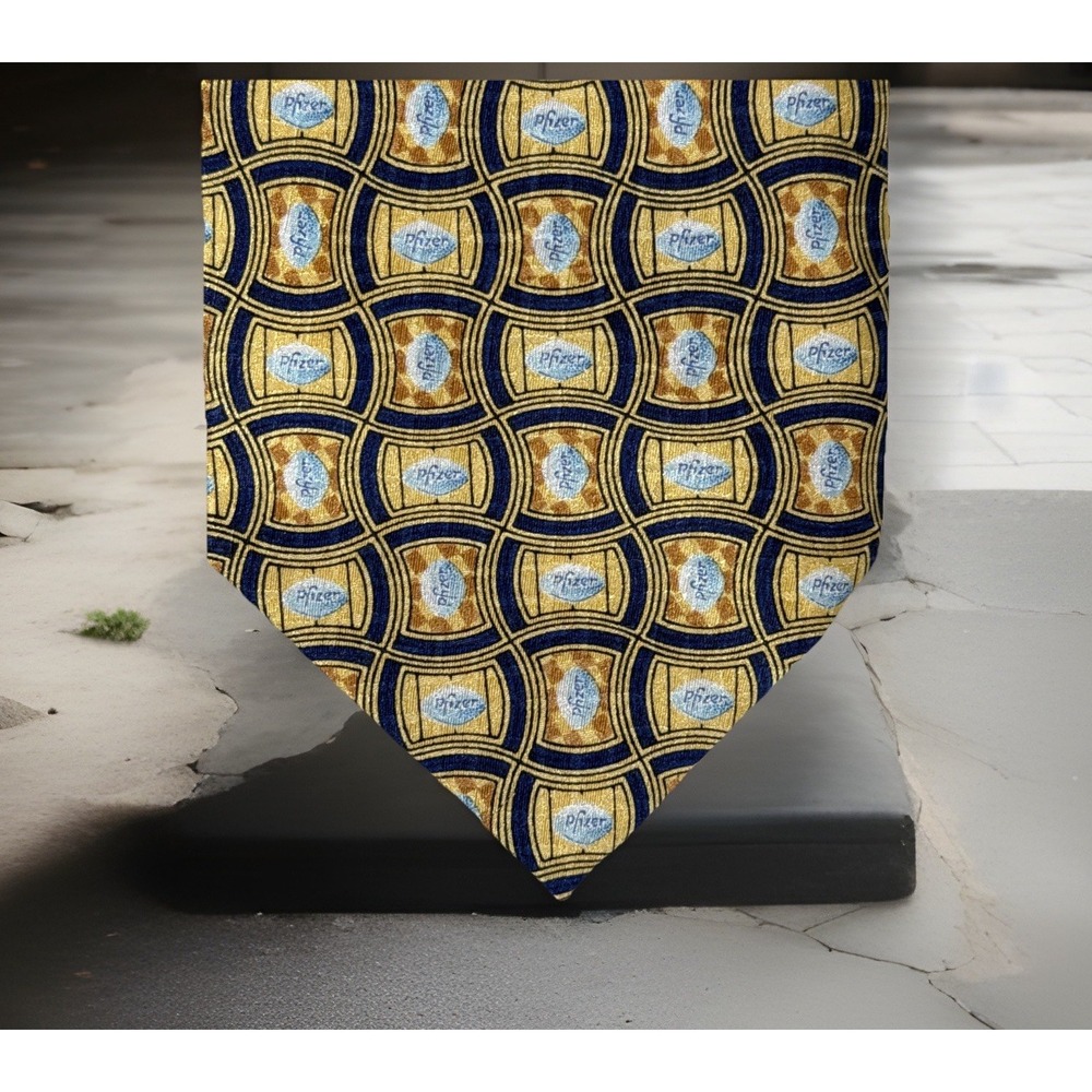 Promotional Pfizer Pharmaceuticals, 100% Silk Tie, Man Pill. Awesome